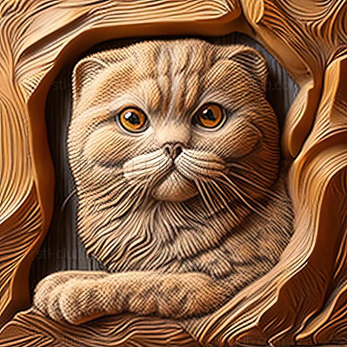 st Scottish Fold cat